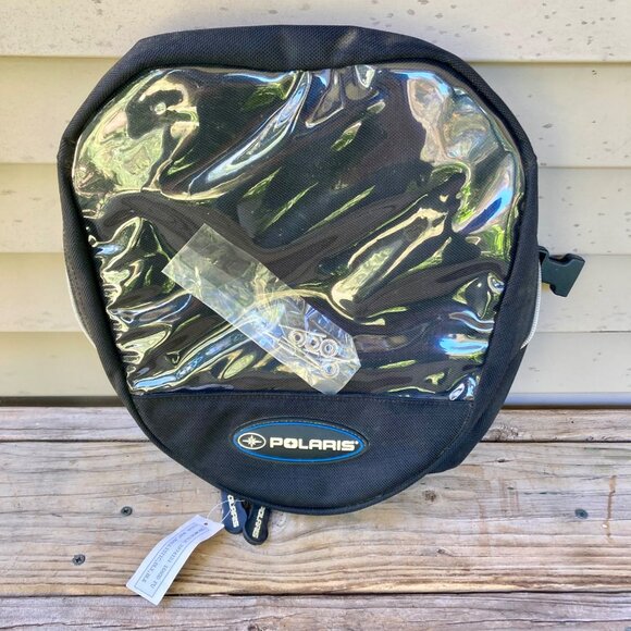 Polaris Snowmobile Tank Map Bag, Ballistic DLX Black 2874151 NICE! - Picture 1 of 8